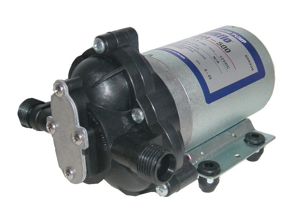 Shurflo # 2088-514-500 Diaphragm Pump with Bypass - 12 VDC